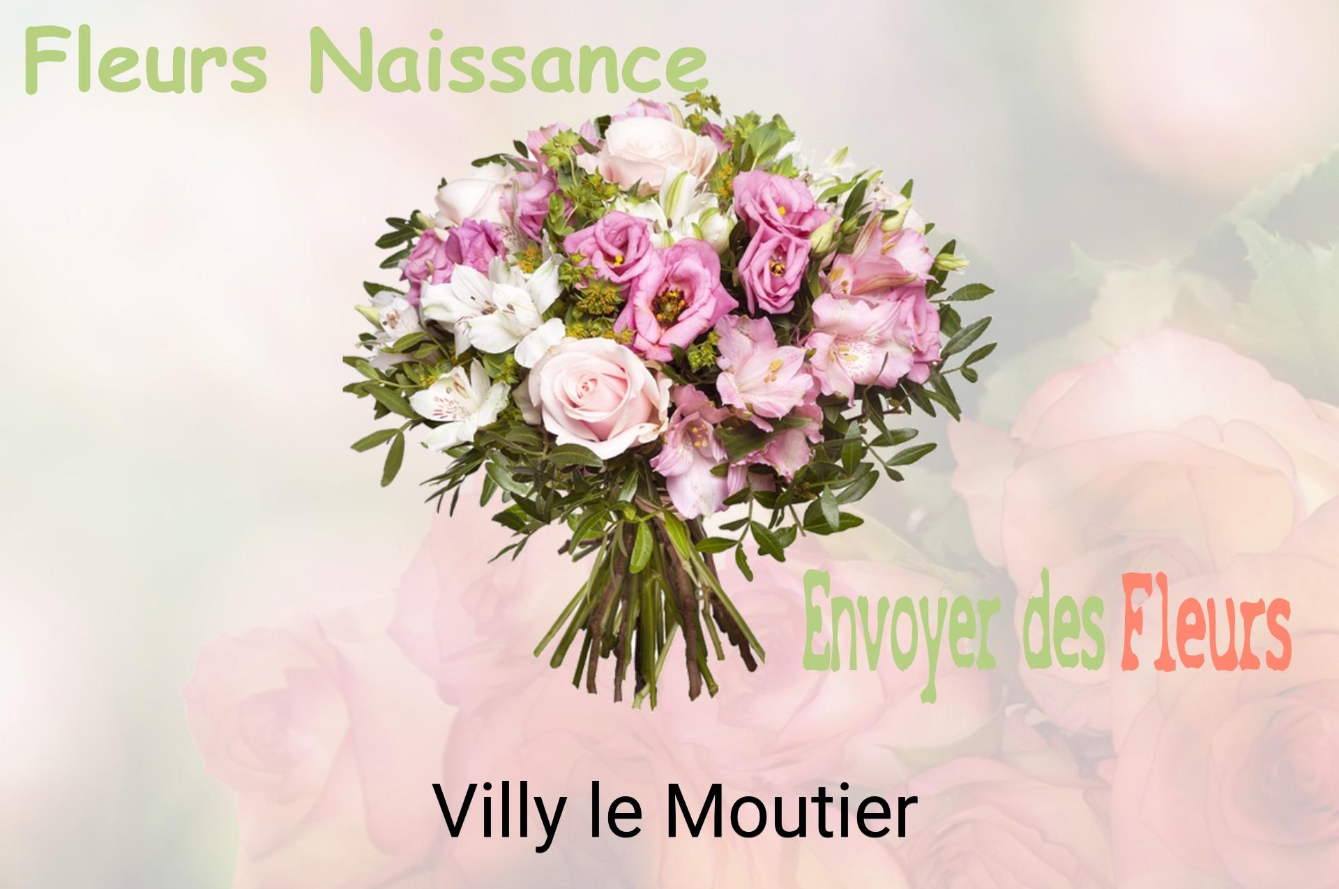 Bouquet de fleurs de naissance livré à Villy-le-Moutier